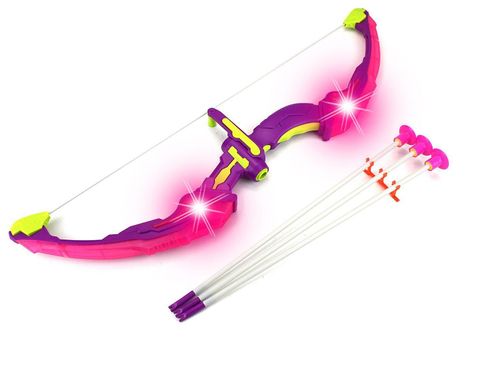 Игровой набор Qunxing "Светящийся лук и стрелы" фиолетовый (881-23A-1)