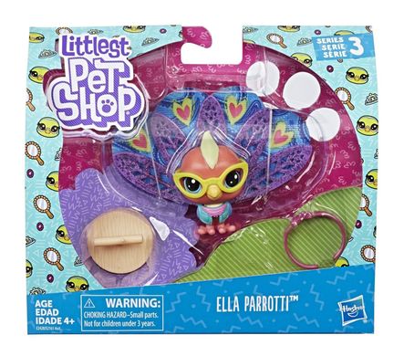 Игровой набор Hasbro Littlest Pet Shop премиум Попугай Элла (E2161_E2428)