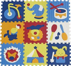 5002003 Дитячий килимок-пазл "Дивовижний цирк", 92х92 см