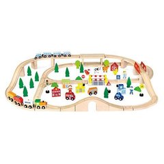 Іграшка Viga Toys "Залізниця", 90 деталей (50998)