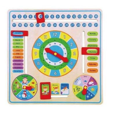 Іграшка Viga Toys "Годинник і календар"(59872)