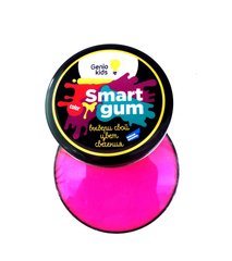 Пластилин для детской лепки GENIO KIDS «SMART GUM», цветное свечение, розовый (HG06-1)