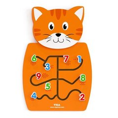 Настінна іграшка Viga Toys "Кіт з цифрами" (50676)