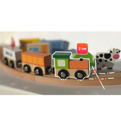 Игровой набор Viga Toys "Железная дорога", 19 деталей (51615)