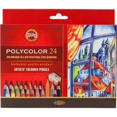 Художественные цветные карандаши POLYCOLOR, 24 цв. карт.уп.