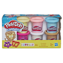 Набор Play-Doh из 6 баночек с конфетти (B3423)