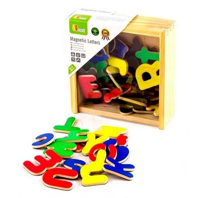 Набір для навчання Viga Toys Магнітні літери, 52 шт.