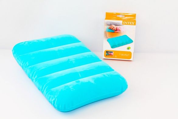 Надувная подушка велюр цветная INTEX