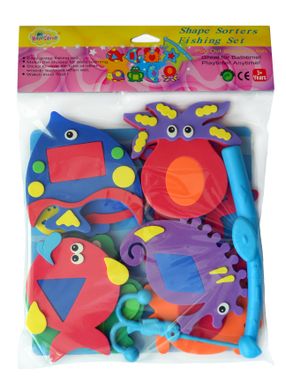 Детские аква-пазлы "Морские жители и фигуры", 9 игрушек