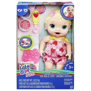 Кукла Hasbro Baby Alive "Малышка Лили со снеками" (C2697)