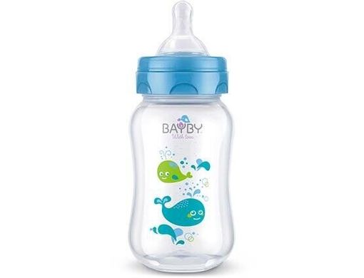 Бутылочка для кормления Baby BFB6102 250 мл 0 м + синяя