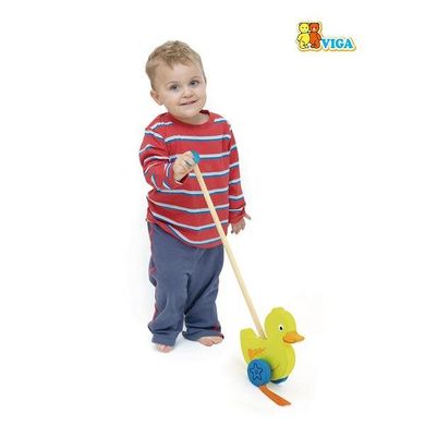 Іграшка-каталка Viga Toys "Каченя" (50961)