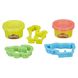 Пластилин для детской лепки Плей-До "Мини-набор с формочками и баночками" (E0801_E1498)