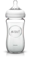 Скляна пляшка для годування Avent Natural 240мл SCF673/17