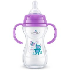 Бутылочка для кормления Bayby BFB6107 240мл 6м + фиолетовая
