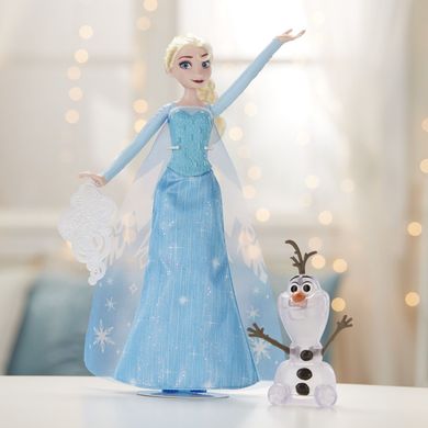 Кукла Hasbro Disney Frozen Эльза с волшебными силами и Олафом (E0085)