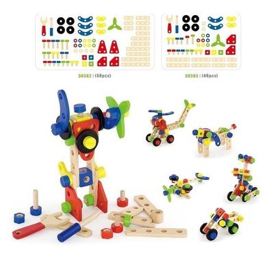 Набір будівельних блоків Viga Toys 48 деталей (50383)