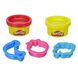 Пластилин для детской лепки Плей-До "Мини-набор с формочками и баночками" (E0801_E1501)