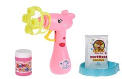 Мильні бульбашки Same Toy Bubble Gun Жираф рожевий 801Ut-3