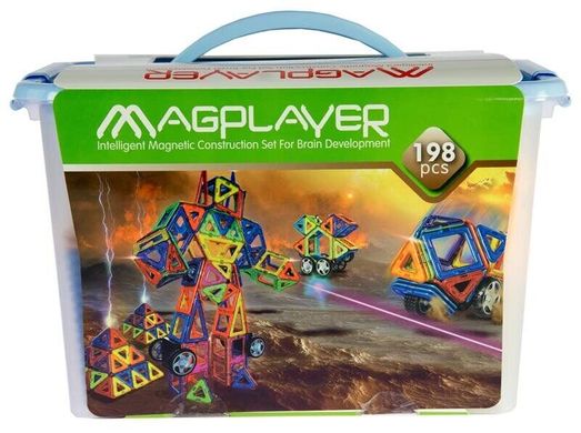 Детский конструктор MagPlayer 198 ед. (MPT-198)