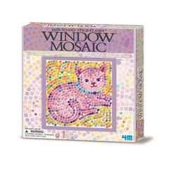 Набір для творчості 4M Мозаїка на вікно (в асортименті Метелик / Дельфін / Кошеня) (00-04526)