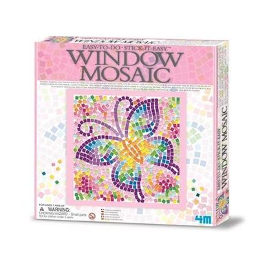 Набір для творчості 4M Мозаїка на вікно (в асортименті Метелик / Дельфін / Кошеня) (00-04526)