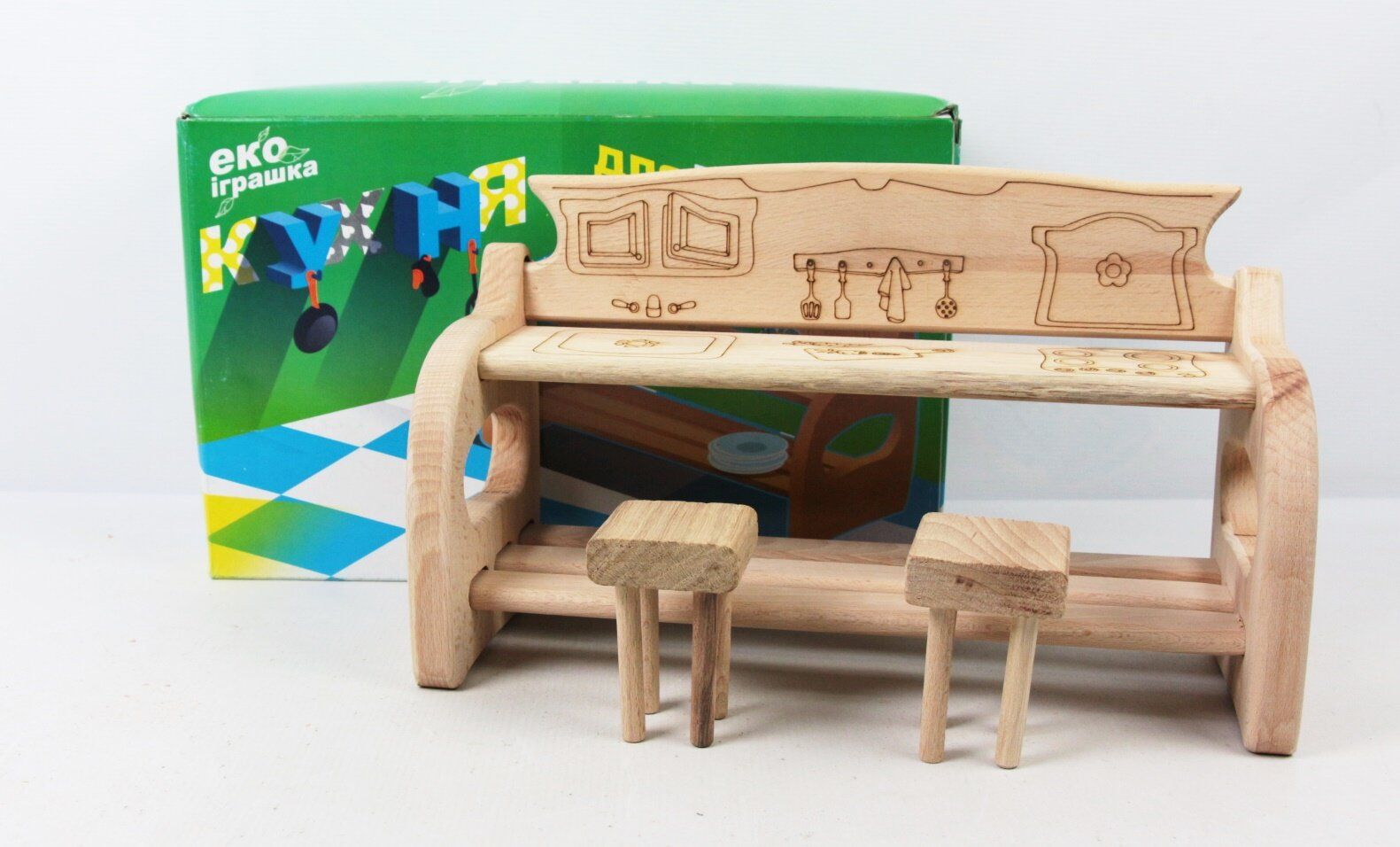 Деревянная мебель для игрушек