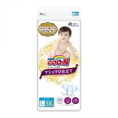 Подгузники Goo.N Super Premium Marshmallow Для Детей (L, 9-14 Кг)