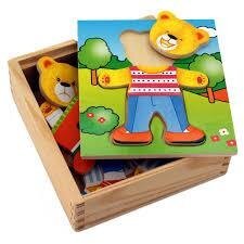 Игровой набор Viga Toys "Гардероб медведя" (56401)