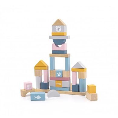 Набір будівельних блоків Viga Toys PolarB 60 шт., 2,5 см (44010)