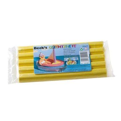 Пластилін плаваючий Becks Plastilin 200г жовтий B100432