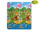 Детский двухсторонний коврик "Солнечный день и Цветные циферки", 150х180 см