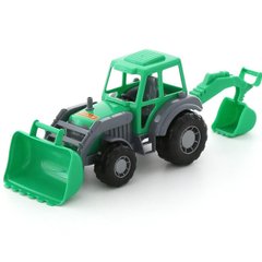 Игрушка Polesie "Мастер", трактор-экскаватор серо-зеленый (35318-2)