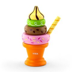 Ігровий набір Viga Toys "Морозиво з фруктами. Вишенька" (51322)
