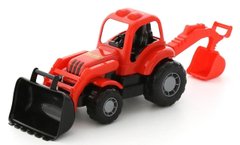 Игрушка трактор-экскаватор "Крепыш" POLESIE красно-черный (44785-1)
