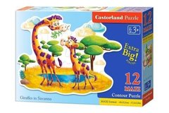 Игрушка-Пазл Castorland "12 Maxi" "Жирафы в Саванне" (В-120178)