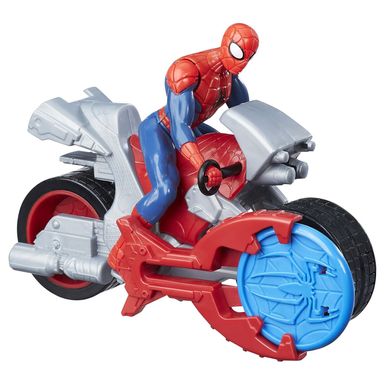 Фигурка Hasbro Marvel человека-паука Spider Man на транспортном средстве со стартером 15 см (B9705_B9994)