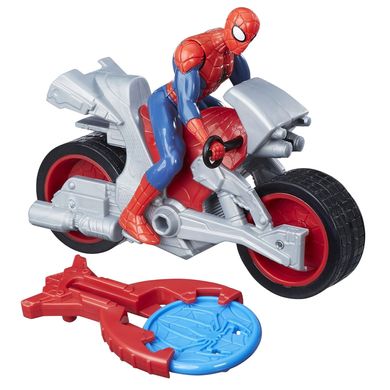 Фигурка Hasbro Marvel человека-паука Spider Man на транспортном средстве со стартером 15 см (B9705_B9994)