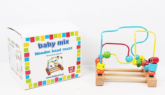 BABY MIX Деревянная спираль логика в коробке