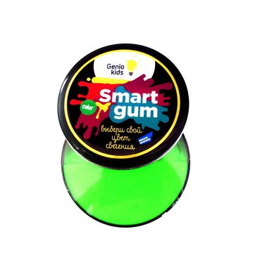 Пластилин для детской лепки GENIO KIDS «SMART GUM», цветное свечение, зеленый (HG06-3)