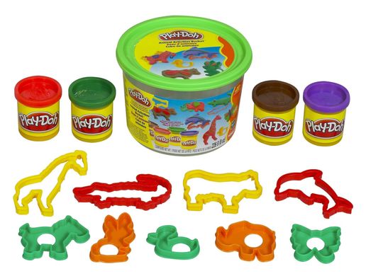 Набор пластилина Play-Doh мини ведерко Сафари (23414_23413)