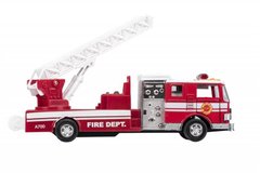 Машинка металлическая goki Пожарная машина лесница красная 12115G-2
