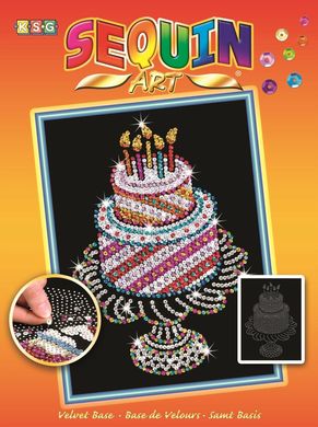Набор для творчества Sequin Art ORANGE Праздничный торт SA1506