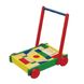 Ходунки-каталка Viga Toys "Тележка с кубиками" (50306)