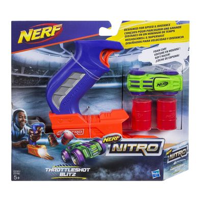 Игровой набор Hasbro Nerf Nitro Пусковое устройство и зеленая машинка (C0780_С0781)