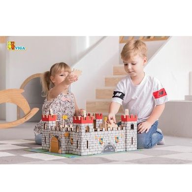 Ігровий набір Viga Toys Дерев'яний замок (50310)