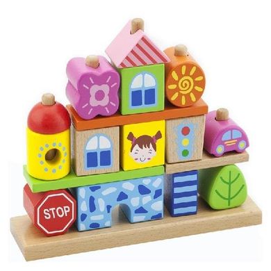 Набір кубиків Viga Toys "Місто" (50043)