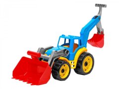 Игрушка Technok трактор с двумя ковшами голубой (3671-2)