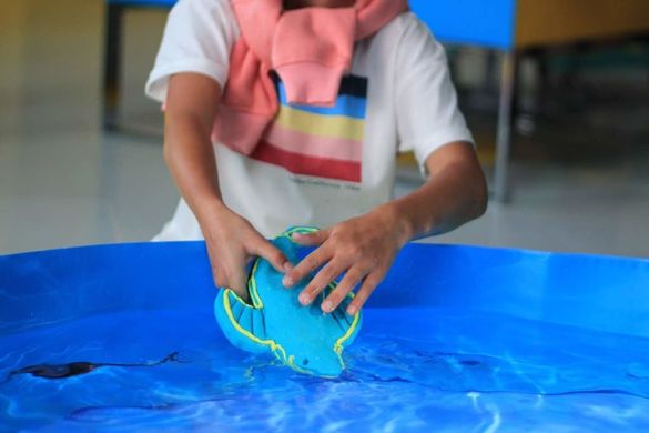 Воздушный пластилин Genio Kids-Art для детской лепки Dream Makers Art Fluffy (Флаффи) розовый (TA1500-3)