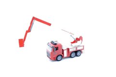 Машинка инерционная Same Toy Truck Пожарная машина с подъемным краном со светом и звуком 98-617AUt